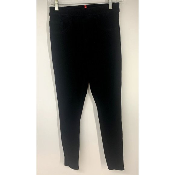Spanx Ankle Length Jeggings Leggings Black Stretch Pants Size S/P - Picture 1 of 3